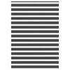 vidaXL Estor cebra negro 155x230 cm tejido ancho 150,9 cm poli&eacute;ster