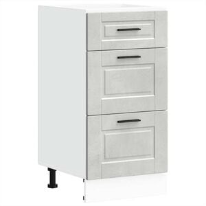 vidaXL Mueble bajo de cocina porto gris cemento madera reconstituida