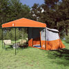 vidaXL Juego de Tienda de Camping 2 pcs Naranja Tafet&aacute;n y Tela