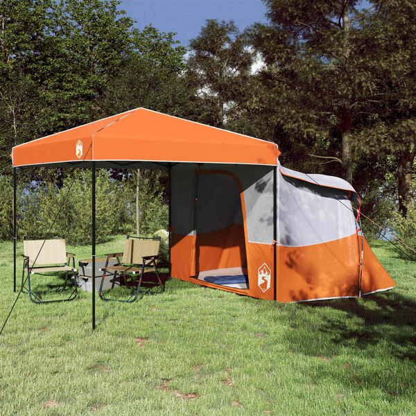 vidaXL Juego de Tienda de Camping 2 pcs Naranja Tafet&aacute;n y Tela