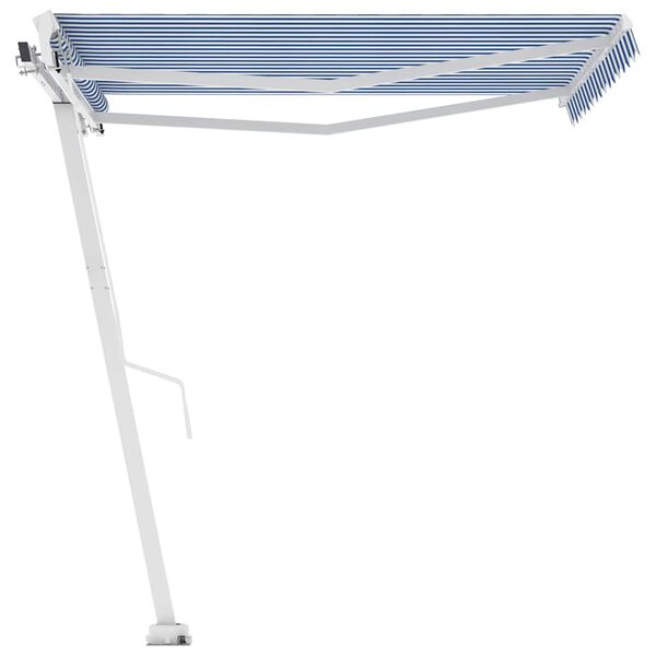 vidaXL Toldo de pie manual retr&aacute;ctil naranja y marr&oacute;n 350x250 cm