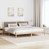 vidaXL Estructura de cama Taup&eacute; 200 x 200 cm Madera de pino macizo