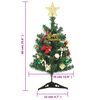 vidaXL Mini &aacute;rbol de Navidad artificial con 30 luces LED verde 60 cm