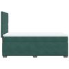 vidaXL Cama box spring con colch&oacute;n terciopelo verde oscuro 90x190 cm