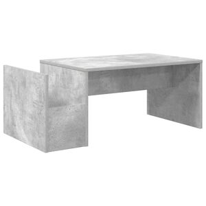vidaXL Mesa de Caf&eacute; Gris Concreto 90 x 45 x 35 cm Madera de ingenier&iacute;a