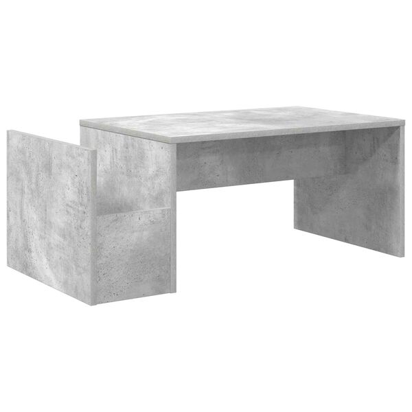 vidaXL Mesa de Caf&eacute; Gris Concreto 90 x 45 x 35 cm Madera de ingenier&iacute;a