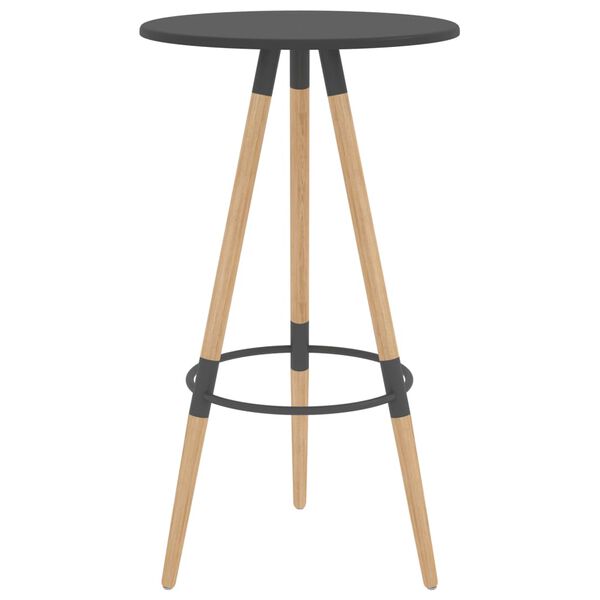 vidaXL Mesa alta y taburetes de bar 3 piezas naranja