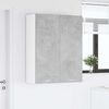 vidaXL Mueble colgante con puerta Gris Concreto 80 x 31 x 100 cm