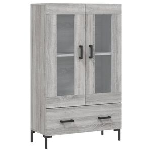 vidaXL Aparador alto madera de ingenier&iacute;a gris Sonoma 69,5x31x115 cm