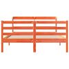 vidaXL Estructura de cama sin colch&oacute;n madera maciza marr&oacute;n 120x190 cm