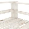 vidaXL Juego de muebles de palets para jard&iacute;n 6 piezas madera blanco