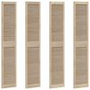 vidaXL Puerta de Armario con puerta 4 pcs Natural 201 x 2,1 x 39,5 cm