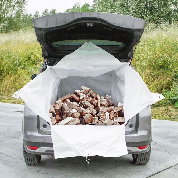 Practo Tools Bolsa para coche blanca 1100 l