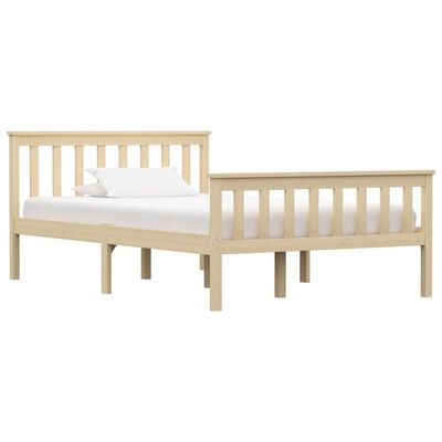 vidaXL Estructura de cama de madera maciza de pino clara 120x200 cm