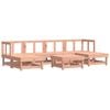 vidaXL Juego de muebles de jard&iacute;n 7 pzas madera maciza abeto Douglas