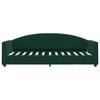 vidaXL Sof&aacute; cama con colch&oacute;n terciopelo verde oscuro 80x200 cm