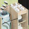 vidaXL Armario de Golf con rueda Liso Roble Sonoma 65 x 45 x 98 cm
