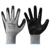 vidaXL Guantes de Trabajo 24 uds. Gris y Negro 9 / l Poli&eacute;ster