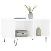 vidaXL Mesa de centro madera contrachapada blanco 60x50x36,5 cm