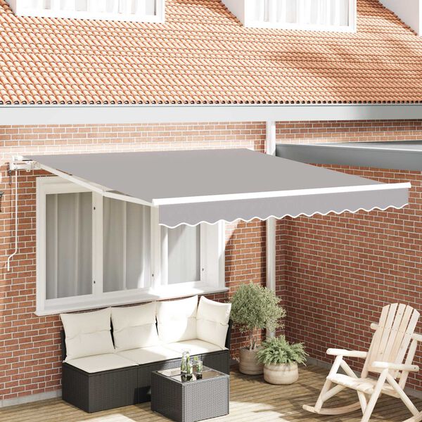vidaXL Toldo Retráctil 300 x 250 cm Gris claro
