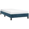 vidaXL Estructura de cama sin colch&oacute;n terciopelo azul oscuro 90x190 cm