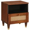 vidaXL Armario de Noche Marr&oacute;n 40 x 33 x 46 cm Madera maciza de Acacia