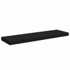 vidaXL Estantes flotantes de pared 4 uds MDF negro 80x23,5x3,8 cm
