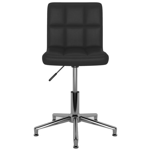 vidaXL Sillas de comedor giratorias 6 unidades cuero sint&eacute;tico negro