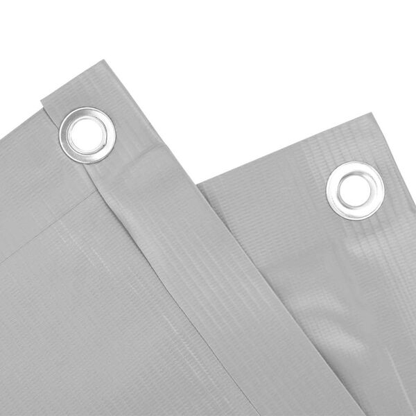 vidaXL Pantalla de privacidad de balcón PVC gris 500x120 cm