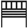 vidaXL Cabecero de cama madera maciza de pino negro 96x4x100 cm