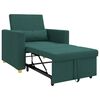 vidaXL Cama Sof&aacute; Desplegable Individual Verde oscuro 90 x 165 x 87 cm