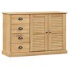 vidaXL Aparador con cajones VIGO madera maciza pino 113x40x75 cm