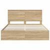 vidaXL Estructura de cama Roble Sonoma 160 x 200 cm Madera Ingenieril