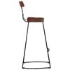vidaXL Taburetes de barra 2 uds 49x43x103 cm madera maciza de mango