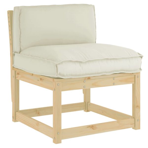 vidaXL Coj&iacute;n Crema 70 x 40 x 12 cm Tela Oxford