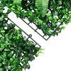  vidaXL Valla de plantas artificiales 24 uds verde 40x60 cm