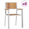 vidaXL Silla de Jard&iacute;n 8 uds.