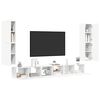 vidaXL Set de muebles para TV 7 piezas madera contrachapada blanco