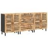 vidaXL Armarios de Almacenamiento 3 uds. 180 x 33 x 75 cm Natural