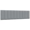 vidaXL Cabecero de cama acolchado Hanko tela gris claro 180 cm