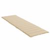 vidaXL Cojín de tumbona de tela Oxford beige 200x70x3 cm