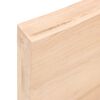 vidaXL Tablero de mesa madera maciza borde natural 40x40x(2-6) cm