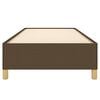 vidaXL Estructura de cama sin colchón tela marrón oscuro 100x200 cm