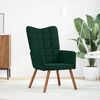 vidaXL Sill&oacute;n de relax de terciopelo verde oscuro