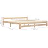 vidaXL Estructura de cama sin colchón madera maciza de pino 200x200 cm
