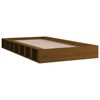 vidaXL Estructura cama individual madera maciza marr&oacute;n miel 75x190 cm