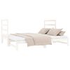 vidaXL Sof&aacute; cama extra&iacute;ble sin colch&oacute;n blanco 2x(90x190) cm