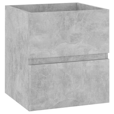 vidaXL Juego de muebles de baño madera de ingeniería gris