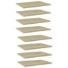 vidaXL Estante estanter&iacute;a 8 uds contrachapada roble Sonoma 40x30x1,5cm