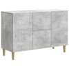 vidaXL Aparador Gris Hormig&oacute;n 89 x 34,5 x 60 cm Madera de Ingenier&iacute;a